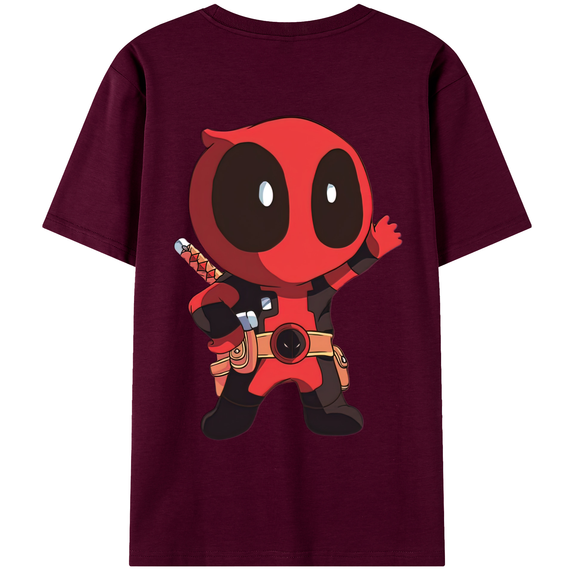（画像用） Deadpool デッドプール レディース半袖Tシャツ(バックプリント)